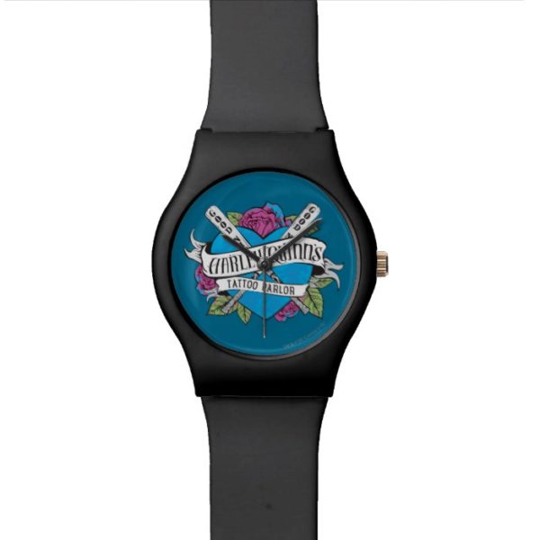 Suicide Squad | Harley Quinn's Tattoo Parlor Heart Wristwatch