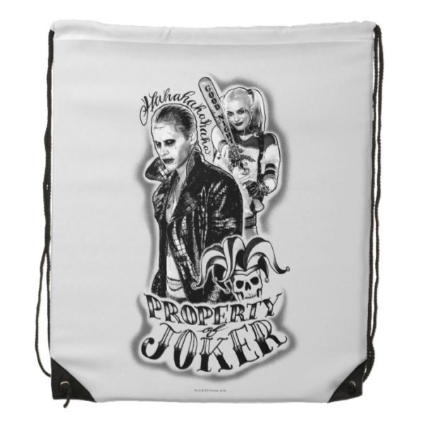 Suicide Squad | Joker & Harley Airbrush Tattoo Drawstring Bag
