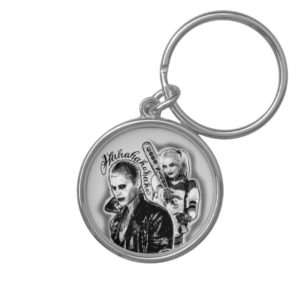 Suicide Squad | Joker & Harley Airbrush Tattoo Keychain