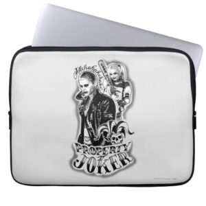 Suicide Squad | Joker & Harley Airbrush Tattoo Laptop Sleeve