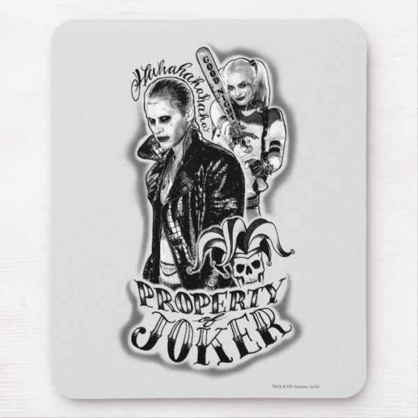 Suicide Squad | Joker & Harley Airbrush Tattoo Mouse Pad
