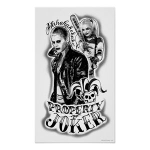 Suicide Squad | Joker & Harley Airbrush Tattoo Poster