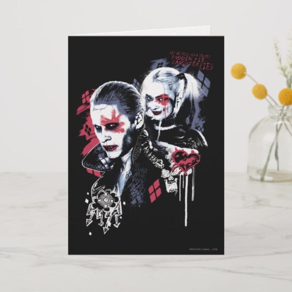 Suicide Squad | Joker & Harley Painted Graffiti Card