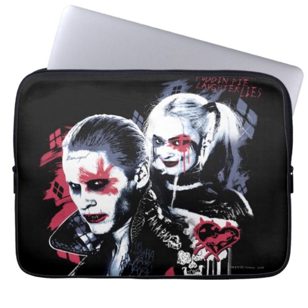 Suicide Squad | Joker & Harley Painted Graffiti Computer Sleeve