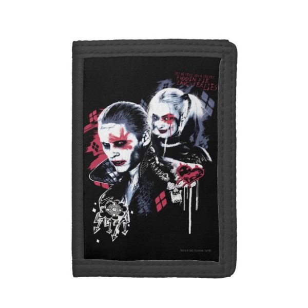 Suicide Squad | Joker & Harley Painted Graffiti Trifold Wallet