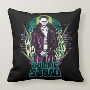 Suicide Squad | Joker Retro Rock Graphic Throw Pillow