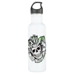Suicide Squad | Joker Skull "All In" Tattoo Art Water Bottle