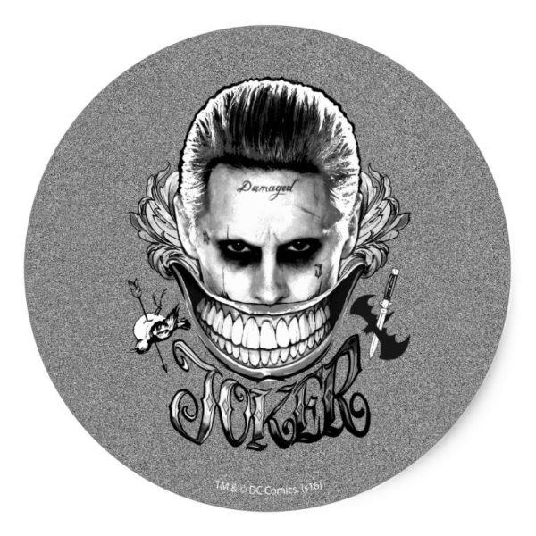 Suicide Squad | Joker Smile Classic Round Sticker