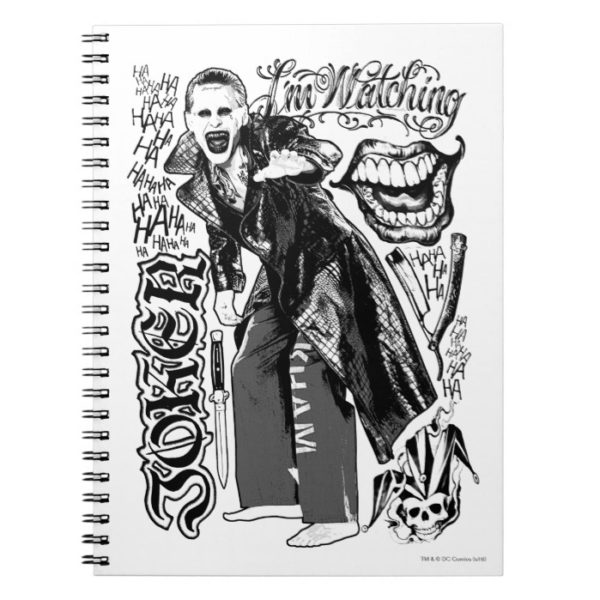 Suicide Squad | Joker Typography Photo Notebook