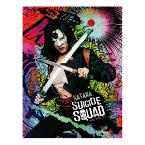 Suicide Squad | Katana Character Graffiti Postcard