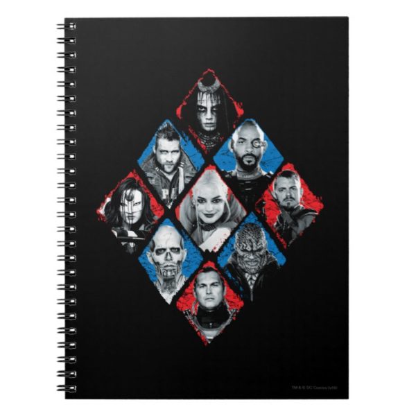 Suicide Squad | Task Force X Checkered Diamond Notebook