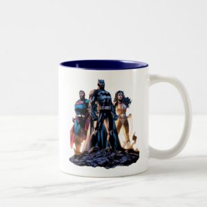 Superman, Batman, & Wonder Woman Trinity Two-Tone Coffee Mug