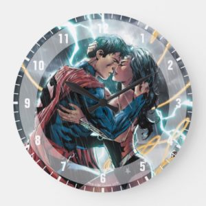 Superman/Wonder Woman Comic Promotional Art Large Clock