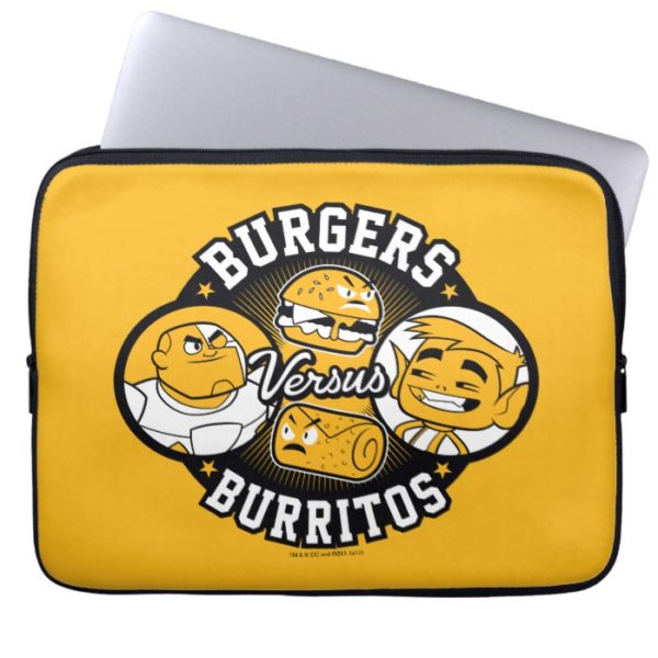 Teen Titans Go! | Burgers Versus Burritos Computer Sleeve