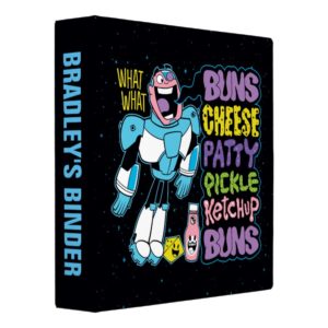 Teen Titans Go! | Cyborg Burger Rap Binder