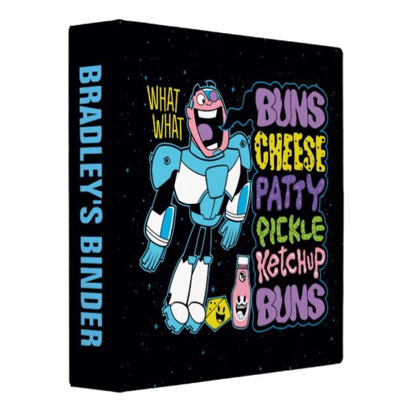 Teen Titans Go! | Cyborg Burger Rap Binder