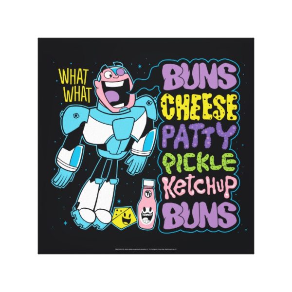 Teen Titans Go! | Cyborg Burger Rap Canvas Print