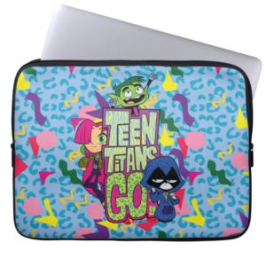 Teen Titans Go! | "Girls Girls" Animal Print Logo Computer Sleeve