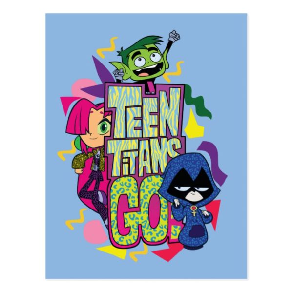 Teen Titans Go! | "Girls Girls" Animal Print Logo Postcard