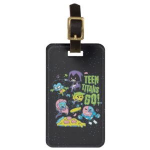 Teen Titans Go! | Gnarly 90's Pizza Graphic Bag Tag