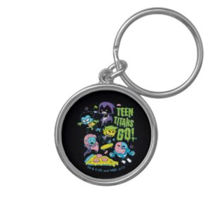 Teen Titans Go! | Gnarly 90's Pizza Graphic Keychain