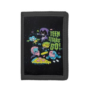 Teen Titans Go! | Gnarly 90's Pizza Graphic Tri-fold Wallet