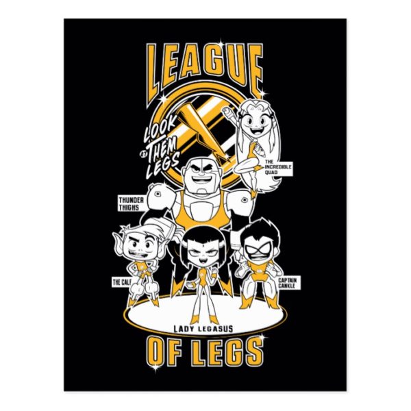 Teen Titans Go! | League of Legs Postcard