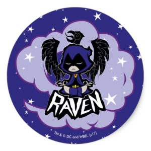 Teen Titans Go! | Raven Attack Classic Round Sticker