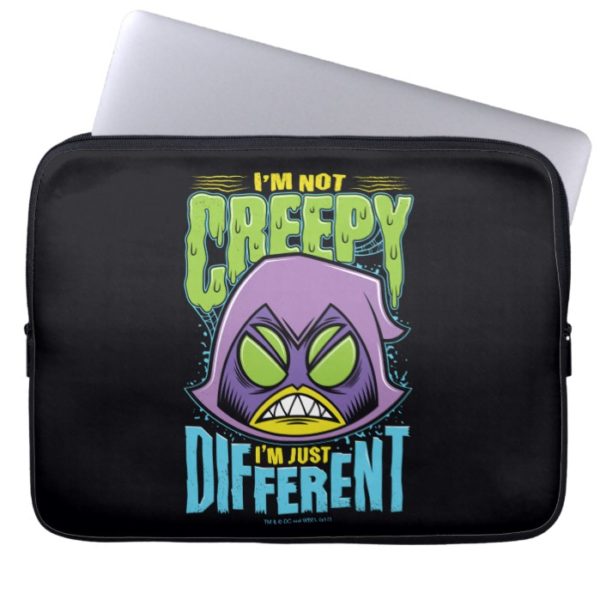Teen Titans Go! | Raven "Not Creepy I'm Different" Laptop Sleeve