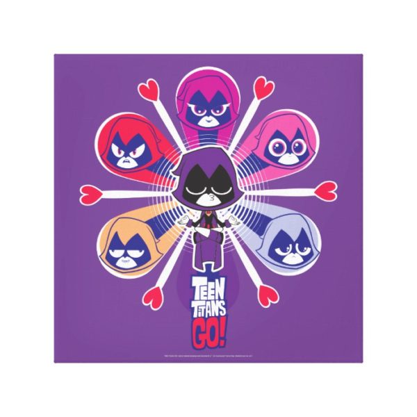 Teen Titans Go! | Raven's Emoticlones Canvas Print