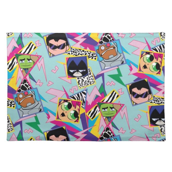 Teen Titans Go! | Retro 90's Group Collage Cloth Placemat