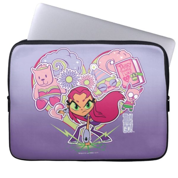 Teen Titans Go! | Starfire's Heart Punch Graphic Laptop Sleeve