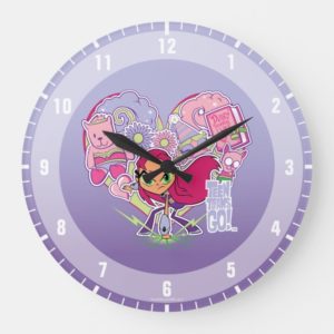Teen Titans Go! | Starfire's Heart Punch Graphic Large Clock