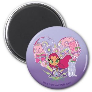 Teen Titans Go! | Starfire's Heart Punch Graphic Magnet