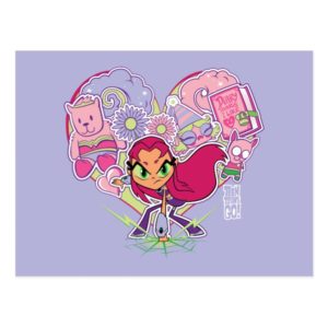 Teen Titans Go! | Starfire's Heart Punch Graphic Postcard