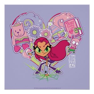 Teen Titans Go! | Starfire's Heart Punch Graphic Poster
