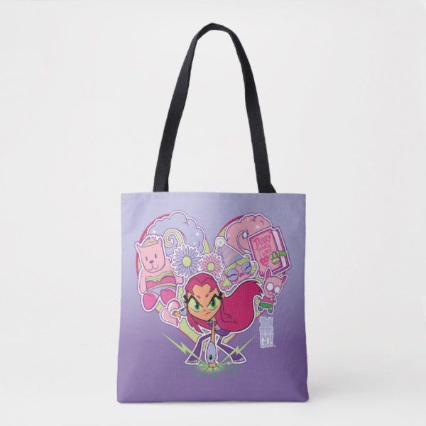 Teen Titans Go! | Starfire's Heart Punch Graphic Tote Bag