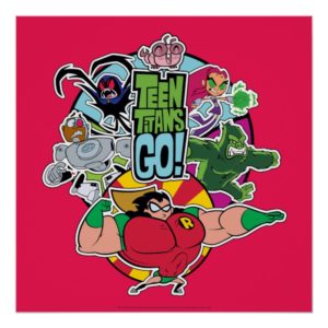 Teen Titans Go! | Team Group Graphic Poster