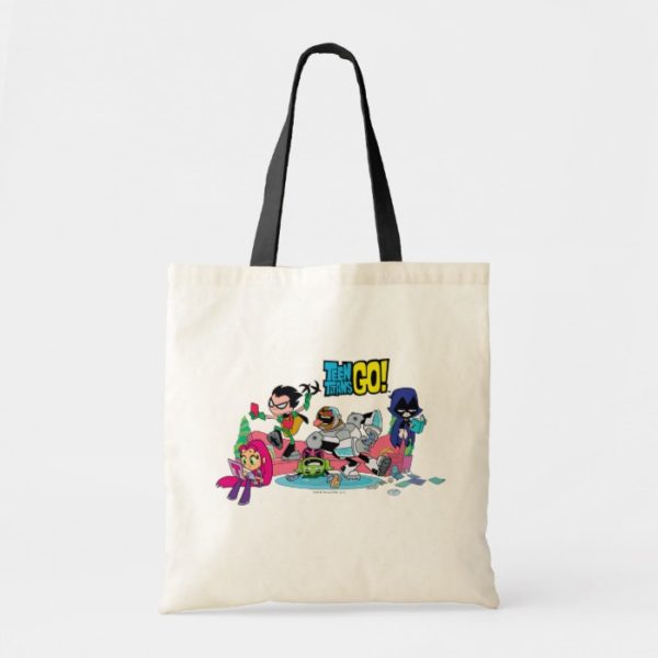 Teen Titans Go! | Tentacled Monster Approaches Tote Bag