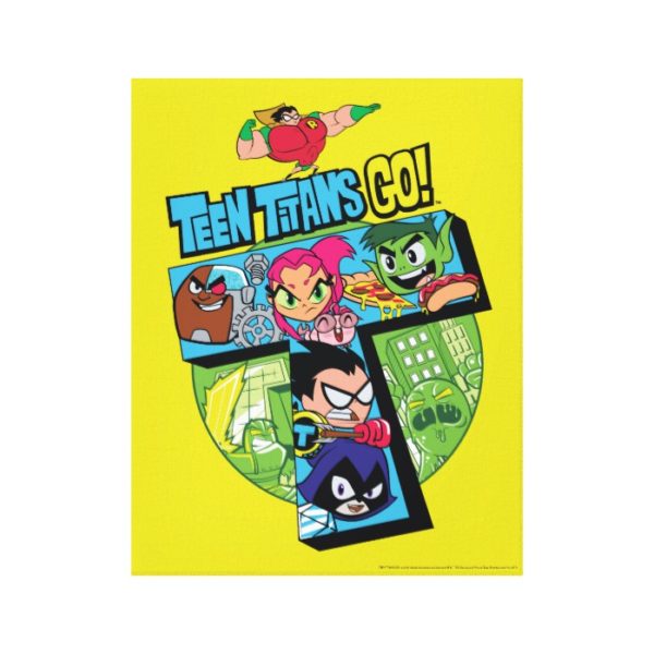 Teen Titans Go! | Titans Tower Collage Canvas Print
