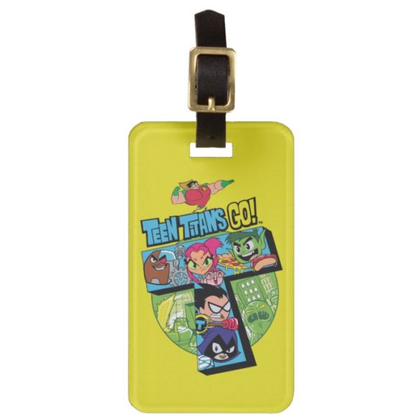 Teen Titans Go! | Titans Tower Collage Luggage Tag