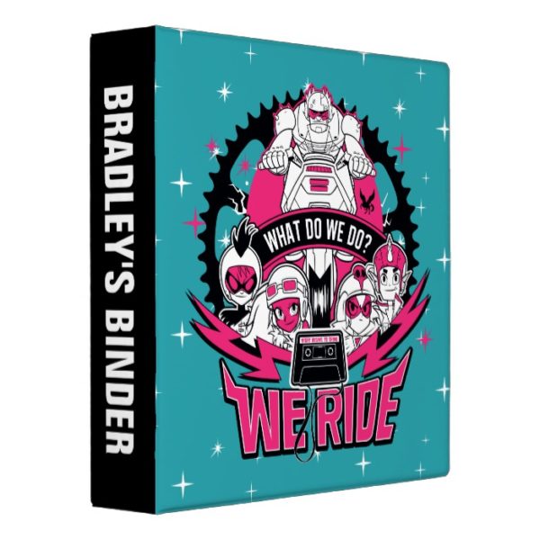 Teen Titans Go! | "We Ride" Retro Moto Graphic 3 Ring Binder