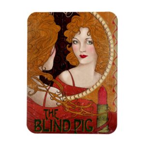 THE BLIND PIG™ Vintage Artwork Magnet