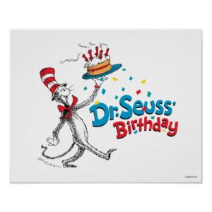 The Cat in the Hat | Dr. Seuss' Birthday Poster