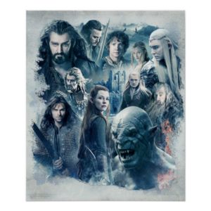 The Five Armies Character Graphic Poster