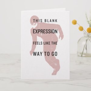 The Flash | "Blank Expression" Quote Silhouette Card