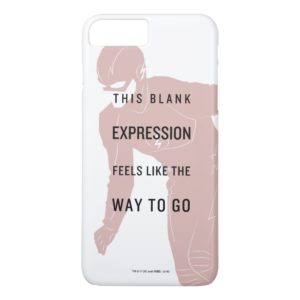The Flash | "Blank Expression" Quote Silhouette Case-Mate iPhone Case