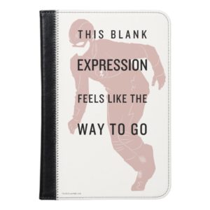 The Flash | "Blank Expression" Quote Silhouette iPad Mini Case