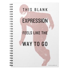 The Flash | "Blank Expression" Quote Silhouette Notebook