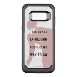 The Flash | "Blank Expression" Quote Silhouette OtterBox Commuter Samsung Galaxy S8 Case